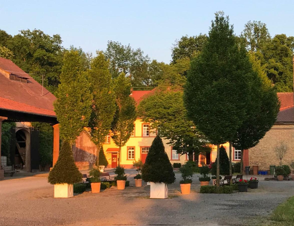 Elegantes Gaesteapartment Verano In Schloss Und Hofgut Langenzell Wiesenbach Esterno foto
